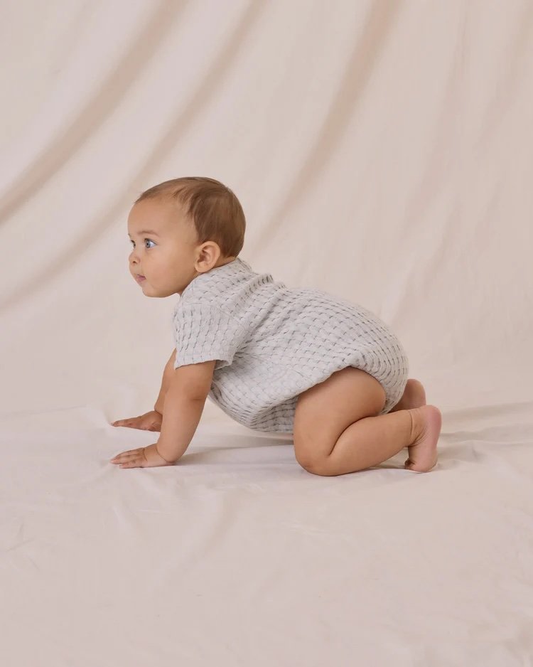 Quincy Mae ~ Relaxed Bubble Romper || Sky
