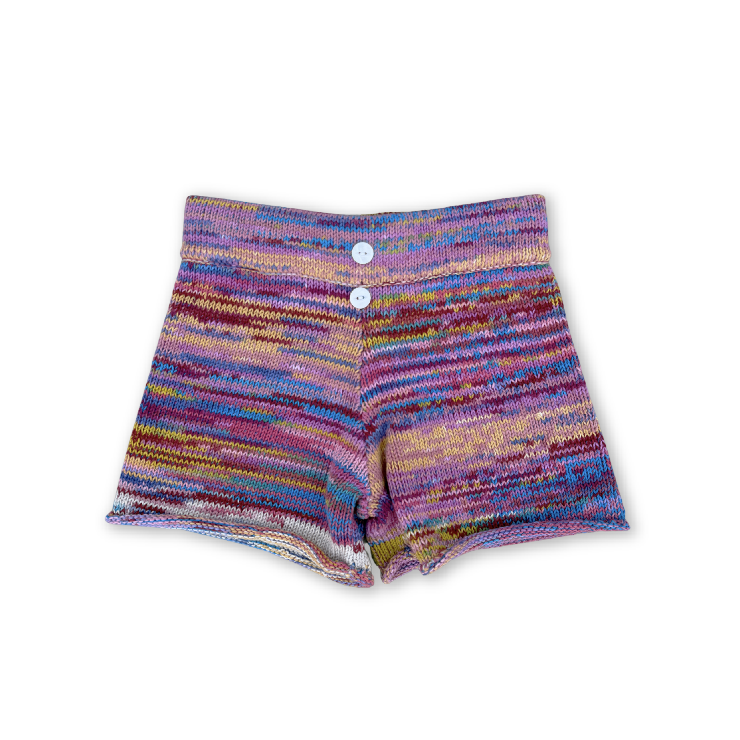 Knitted Shorts - Rainbow