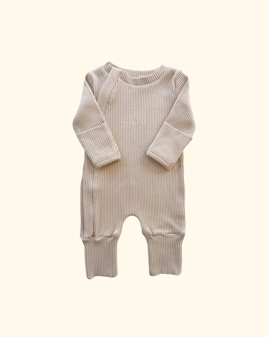 Rai & Co ~ Ribbed Jumpsuit - Beige