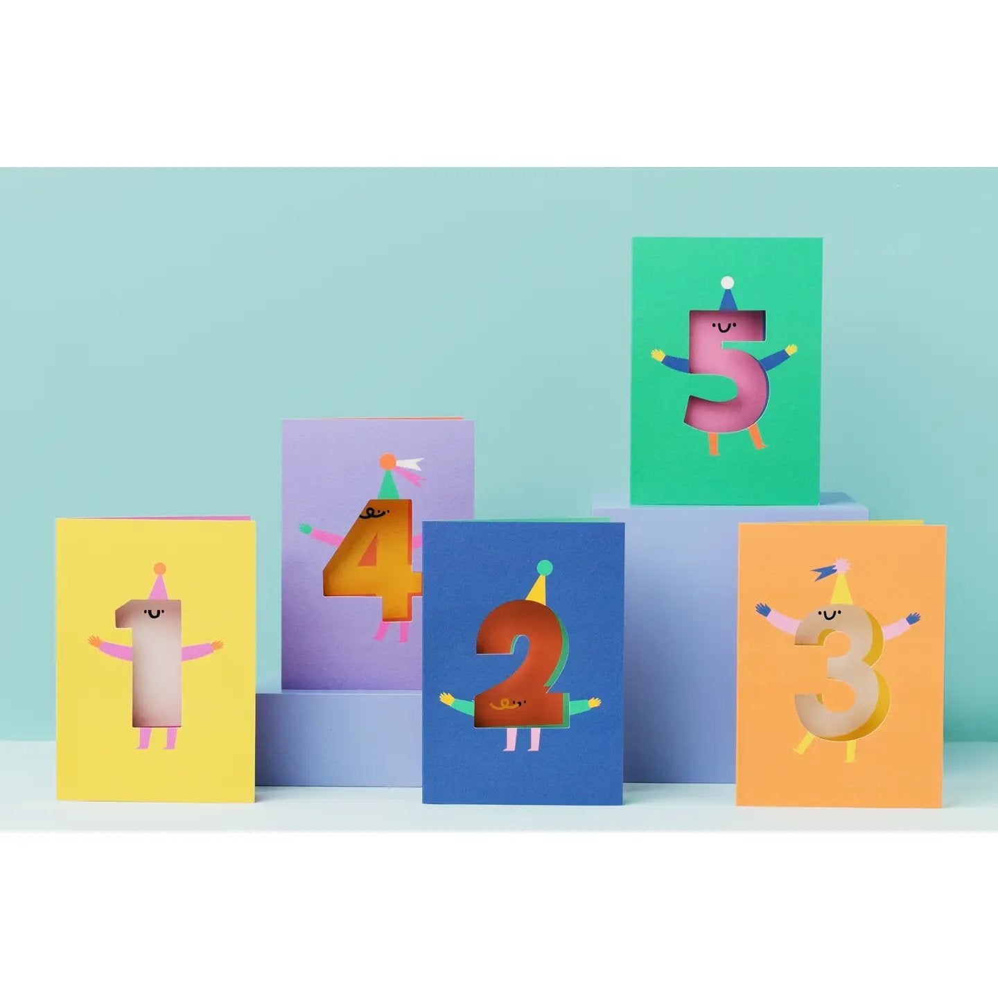 Rumble Cards ~ Age 1 - Die Cut - Cute Character - Fun Happy Birthday - One