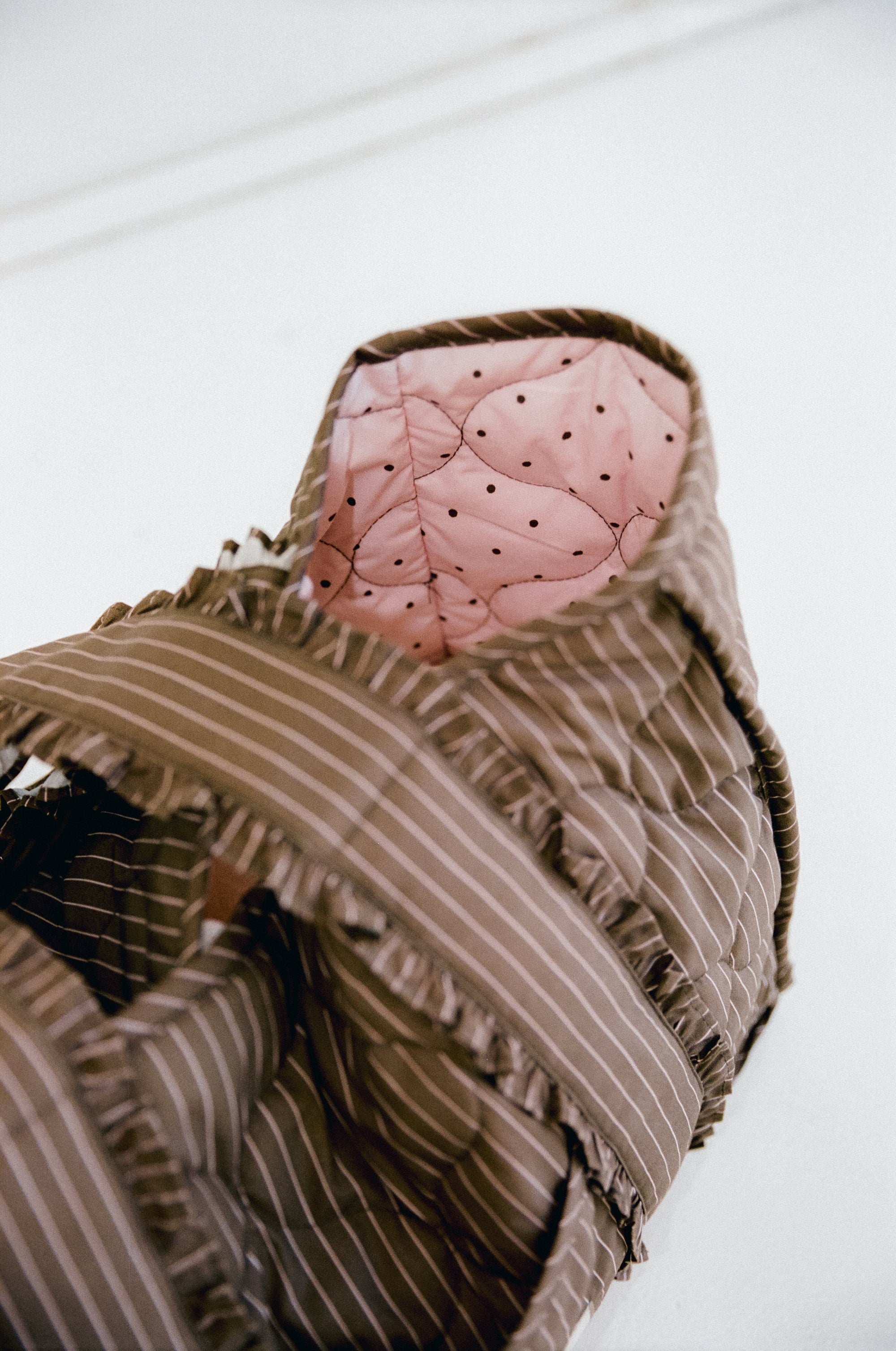 The Everything Bag - Cocoa Pinstripe