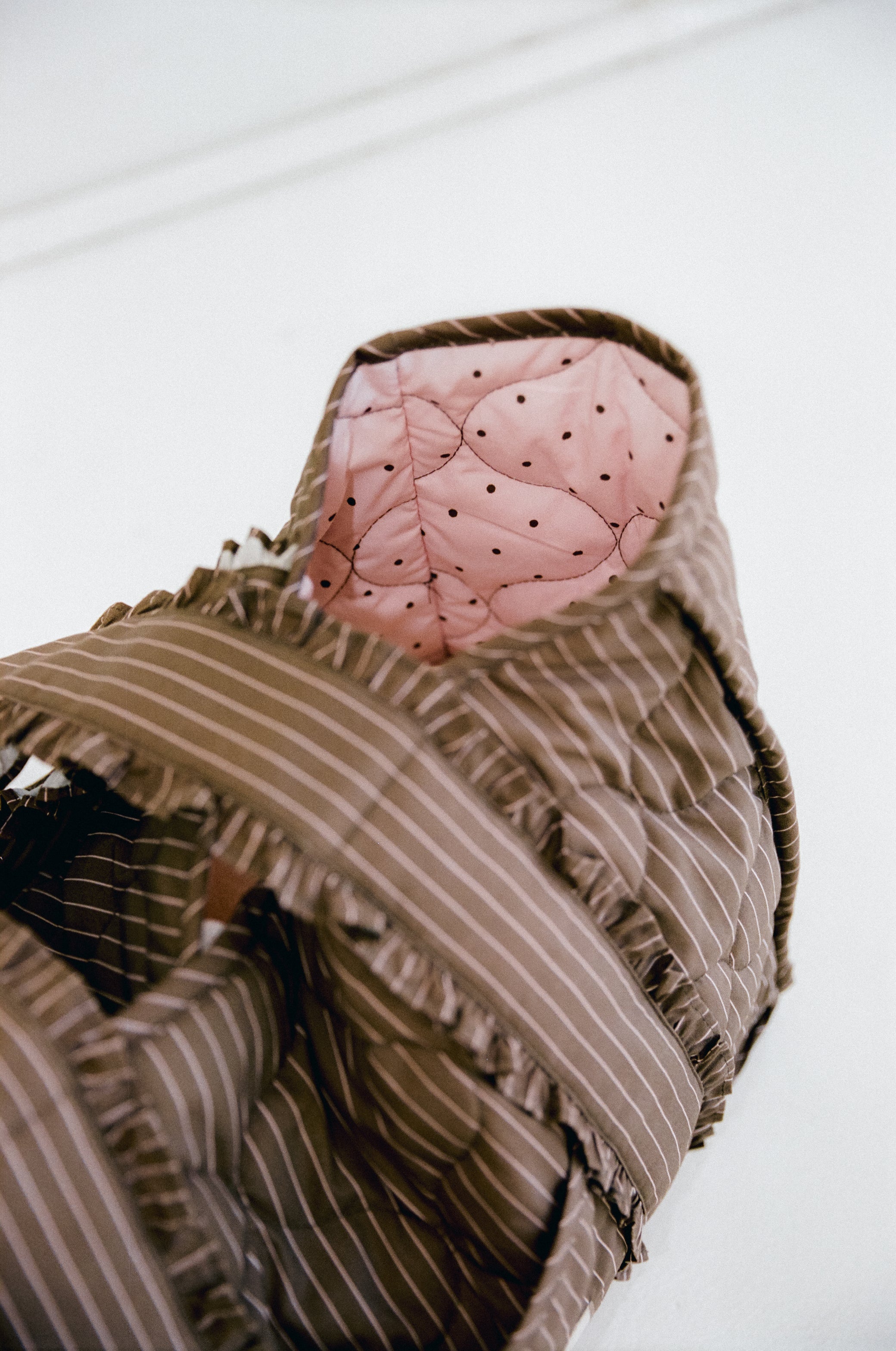 The Everything Bag - Cocoa Pinstripe