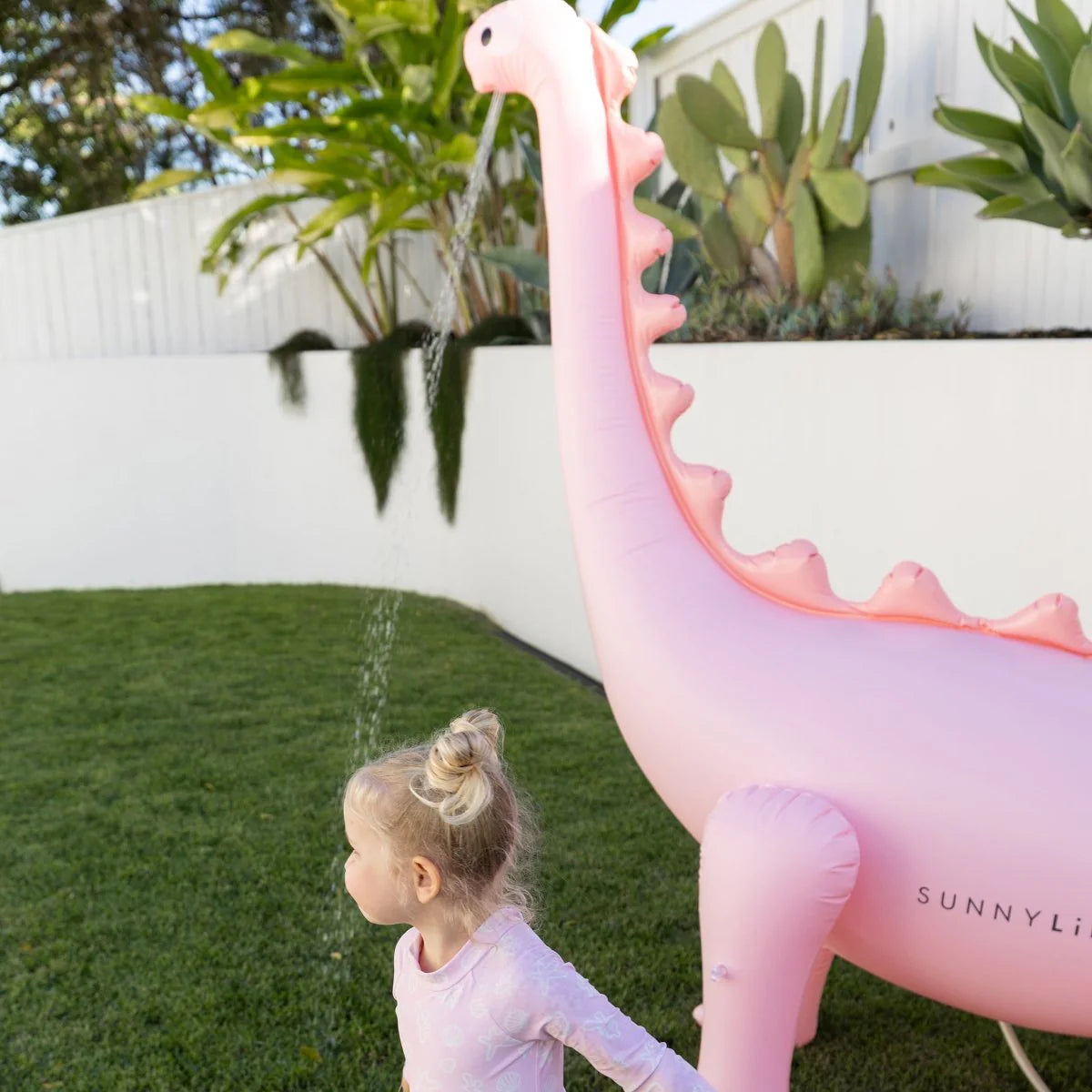 Inflatable dino Giant Sprinkler - Pink