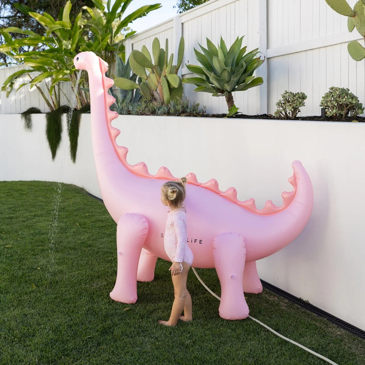 Inflatable dino Giant Sprinkler - Pink