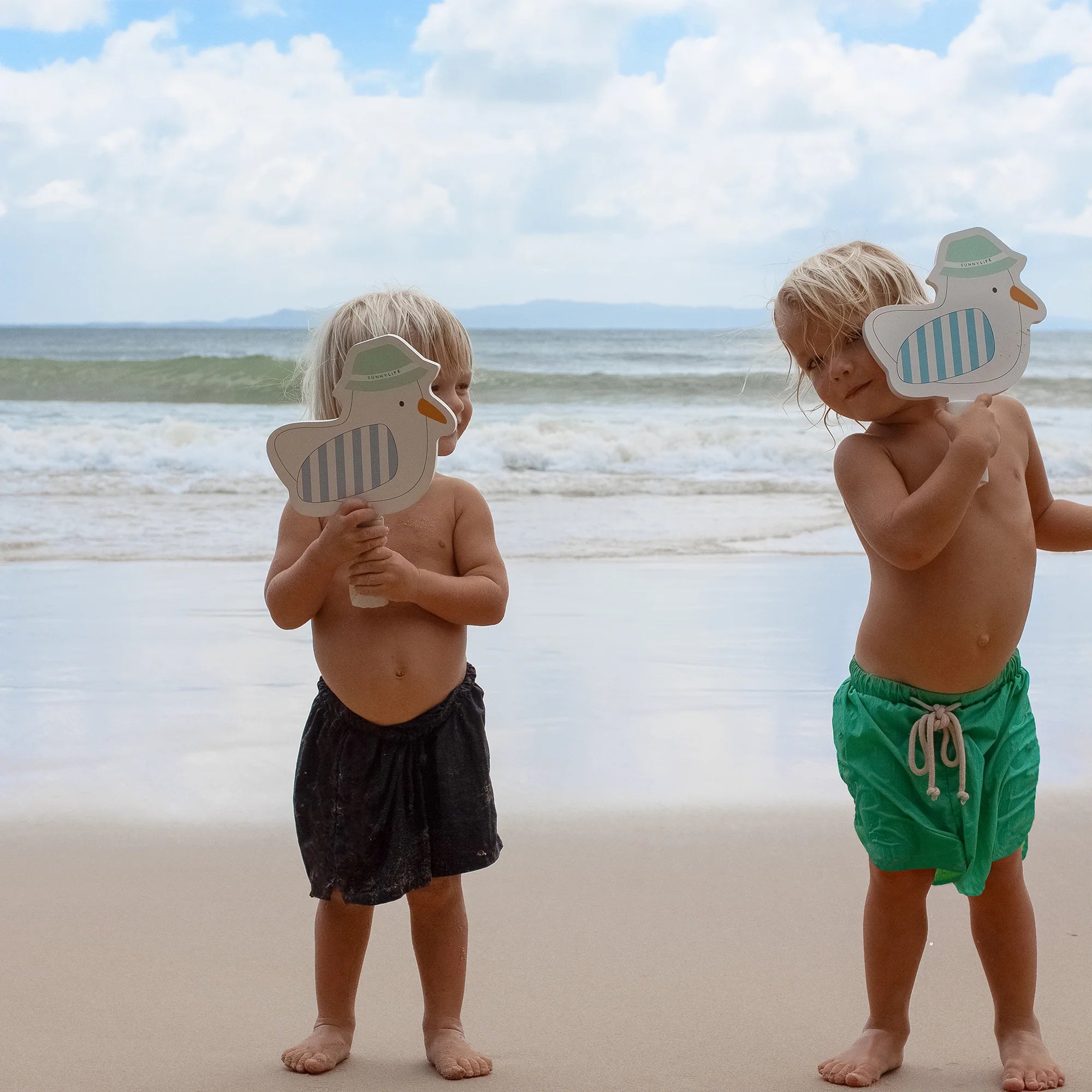 Kids Velcro Beach Bats - Sammy the Seagull