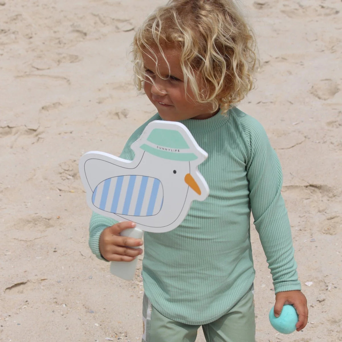 Kids Velcro Beach Bats - Sammy the Seagull