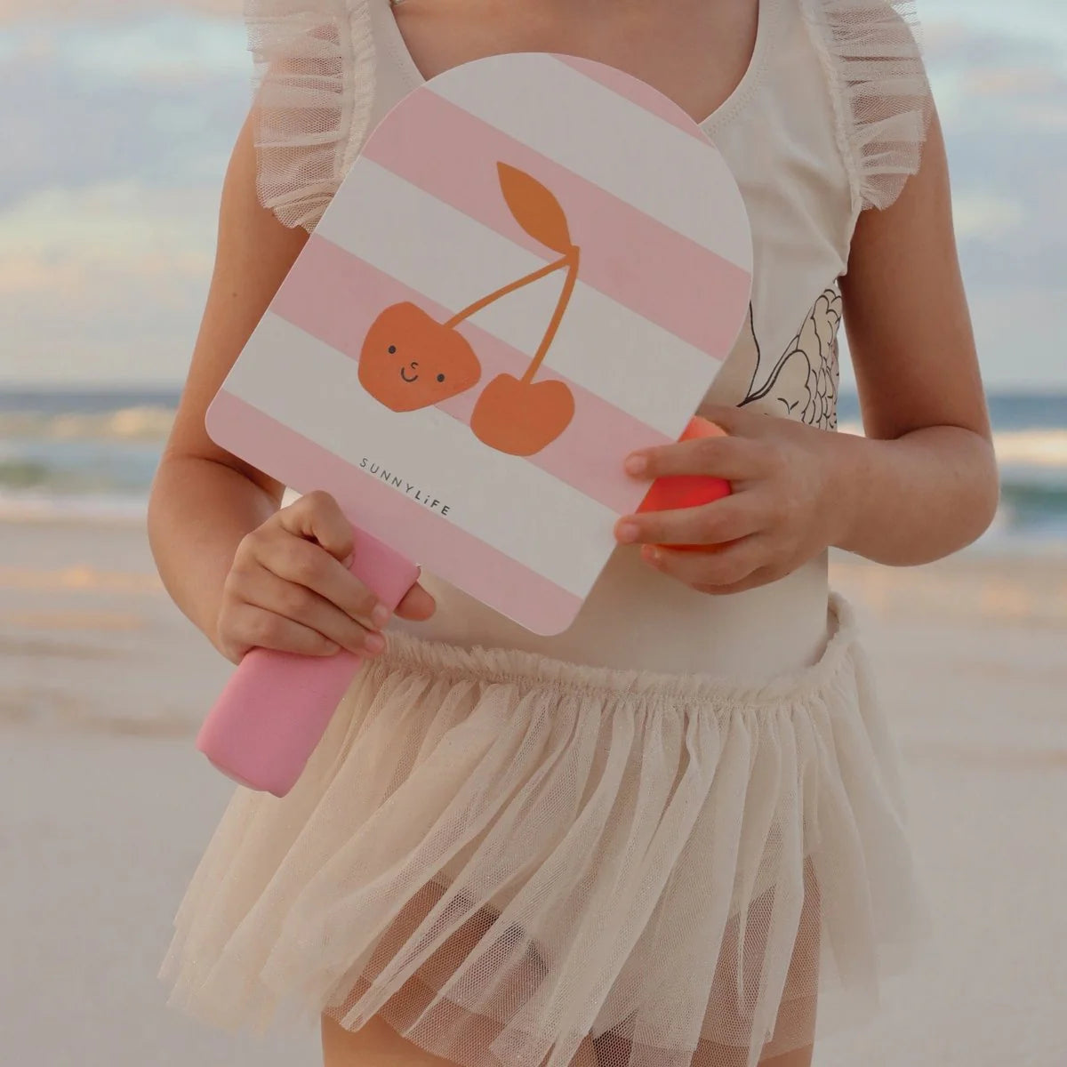 Kids Velcro Beach Bats - Cotton Candy