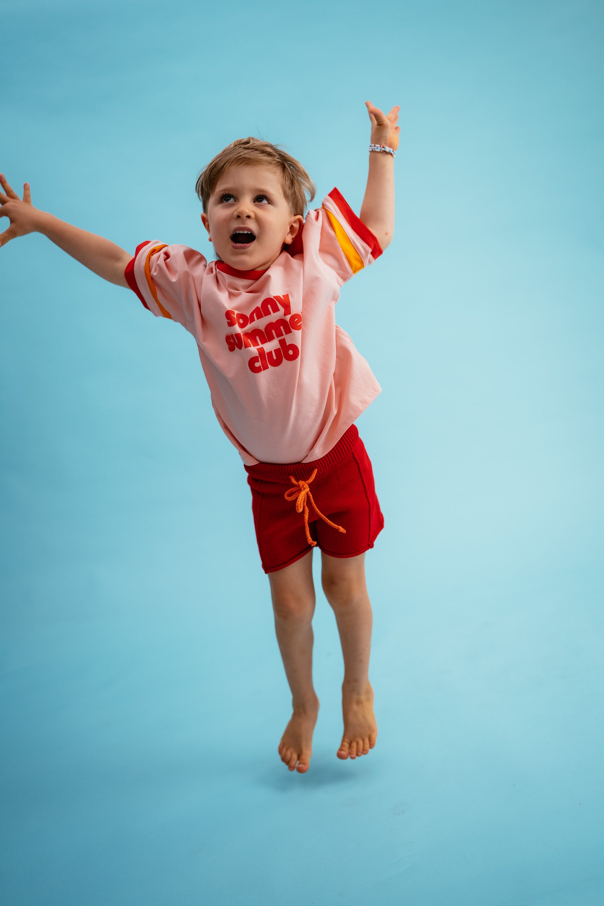 Knitted Shorties - Tomato