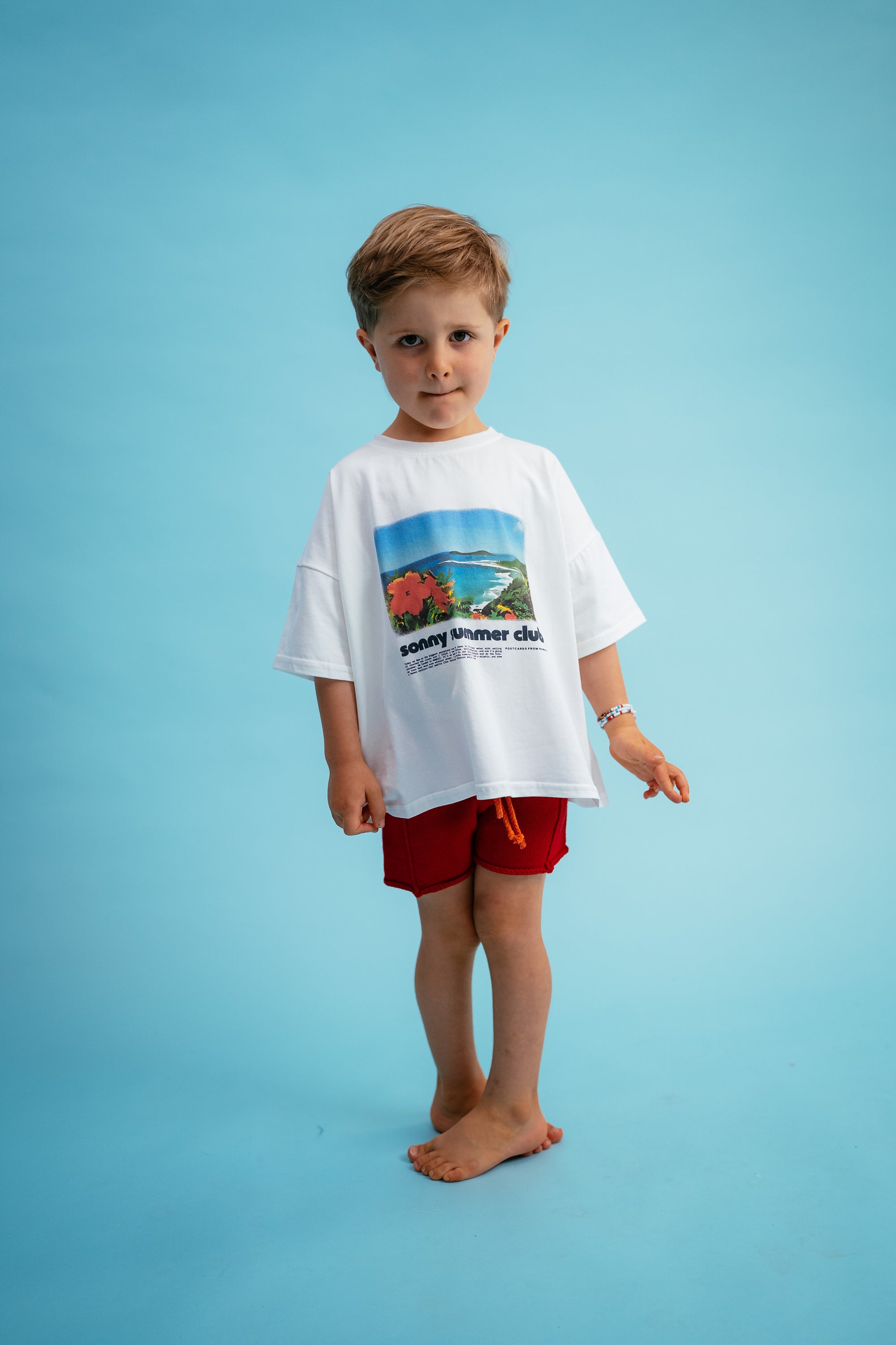 Knitted Shorties - Tomato