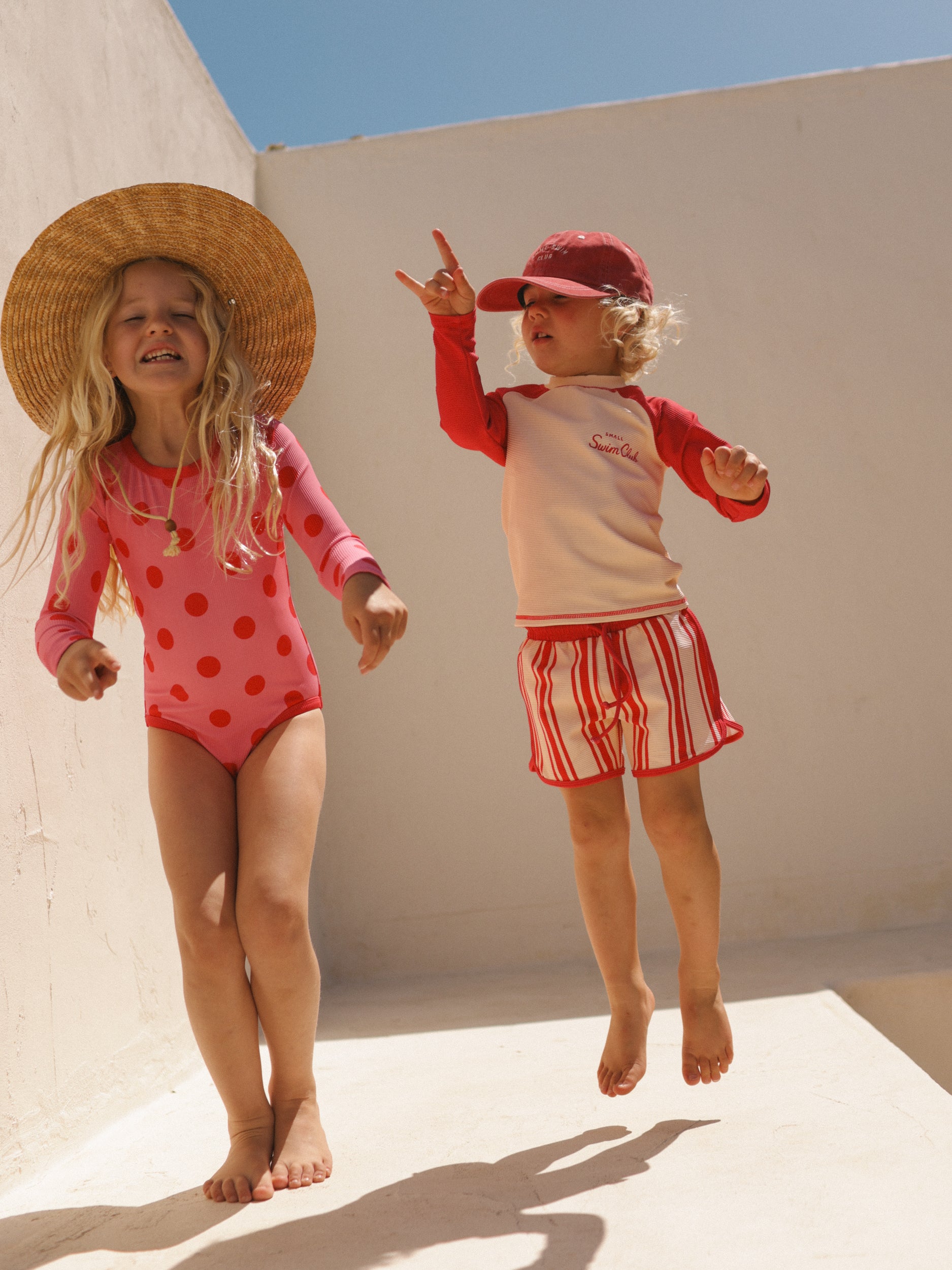 Long Sleeve Polka One Piece