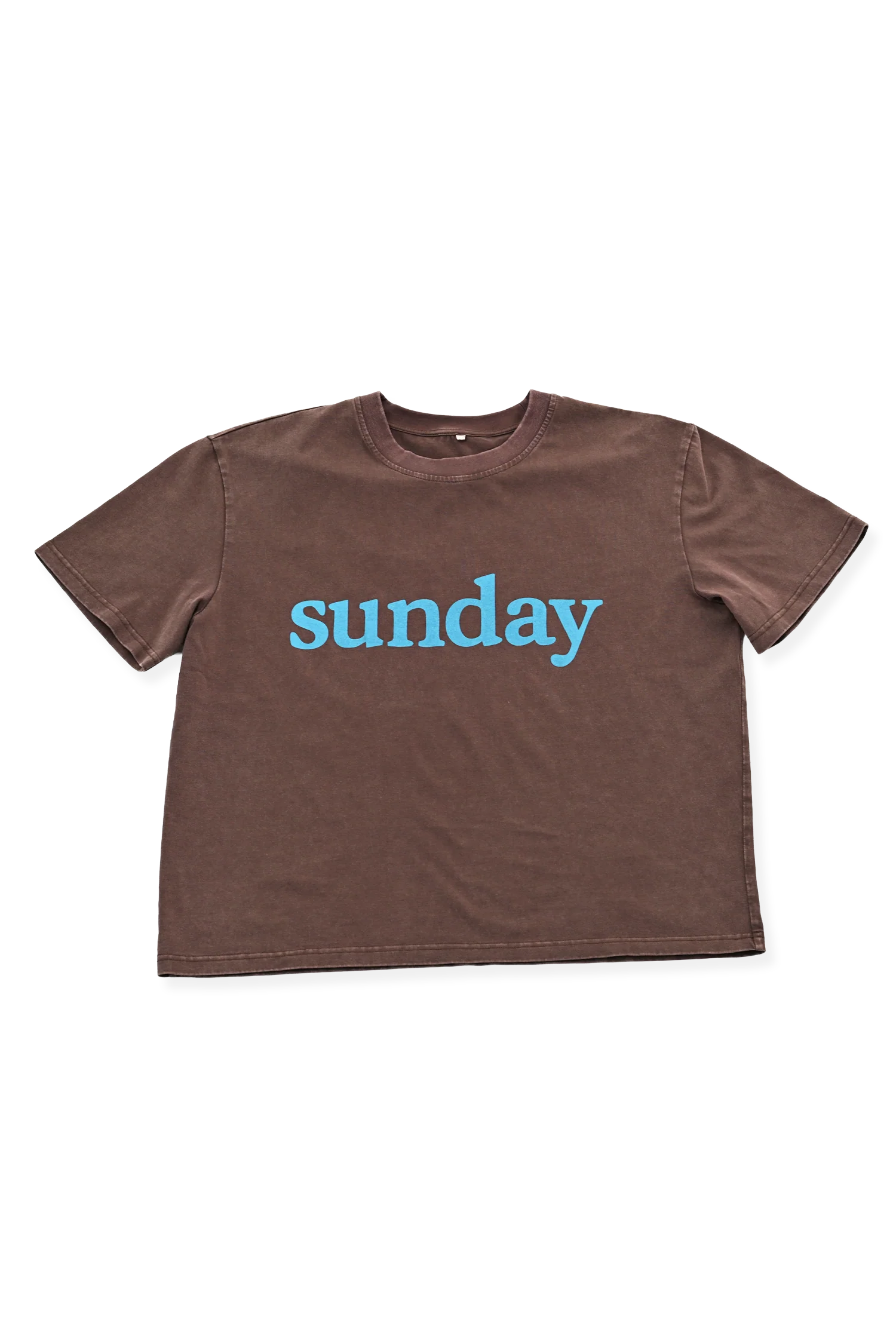 Sunday Tee - Brown + Blue