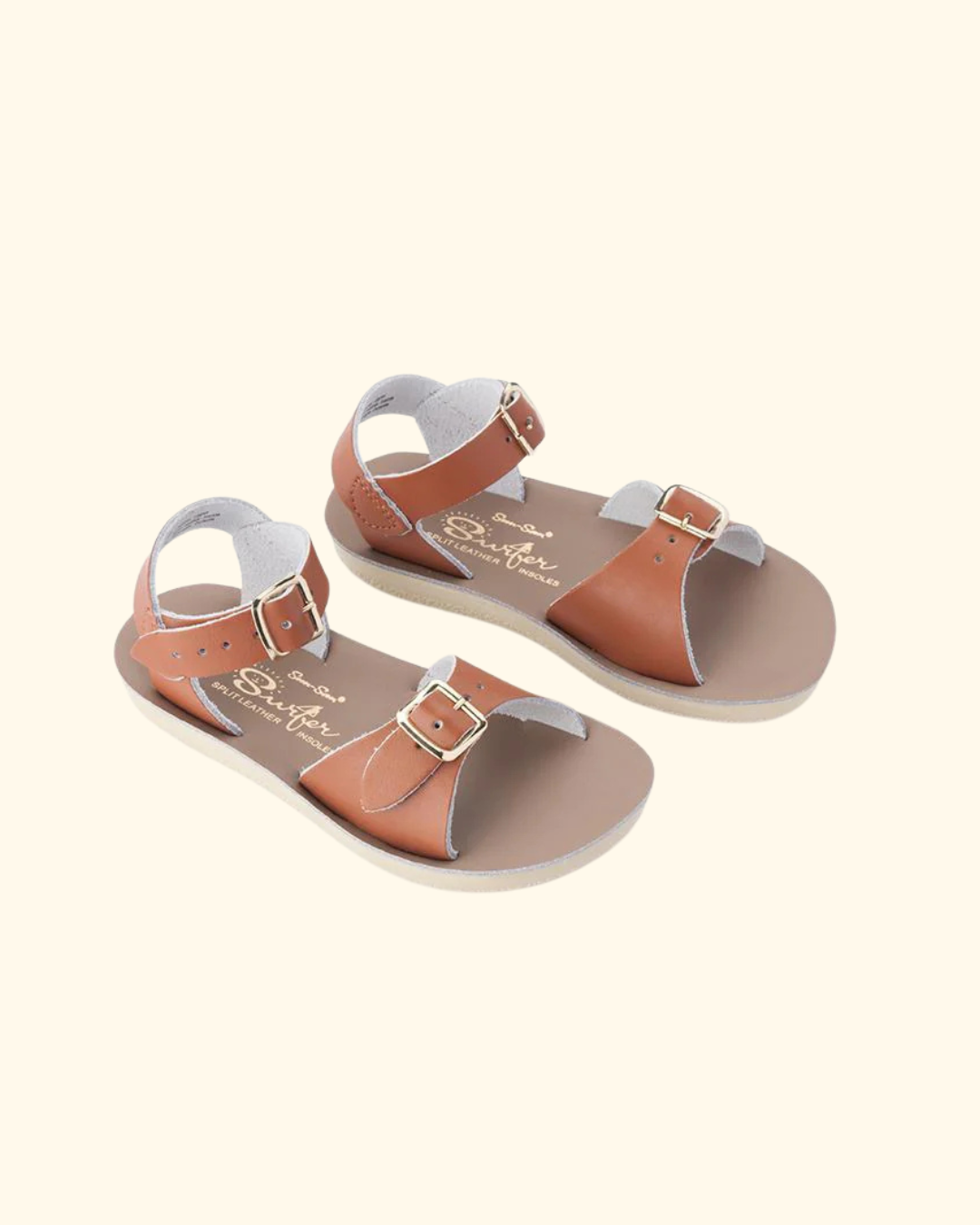 Saltwater Sandals ~ Sun-San Surfer Kids - Tan