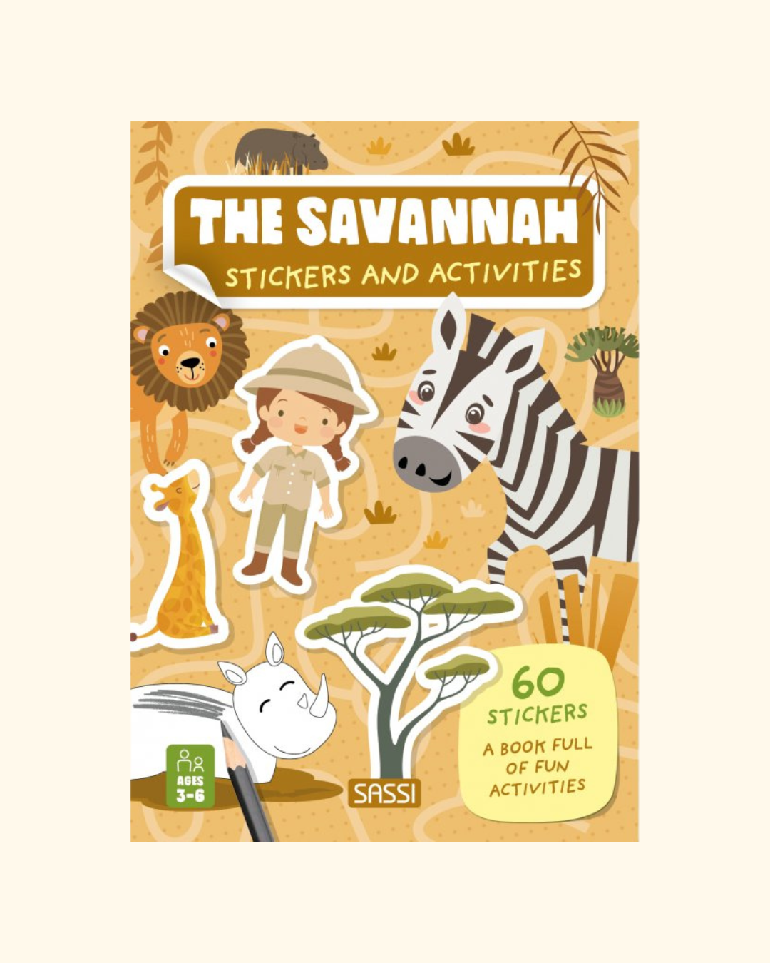 Sassi Stickers and Activities Book - The Savannah