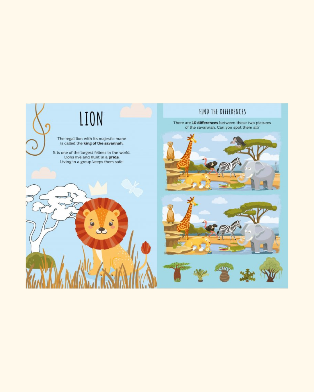 Sassi Stickers and Activities Book - The Savannah