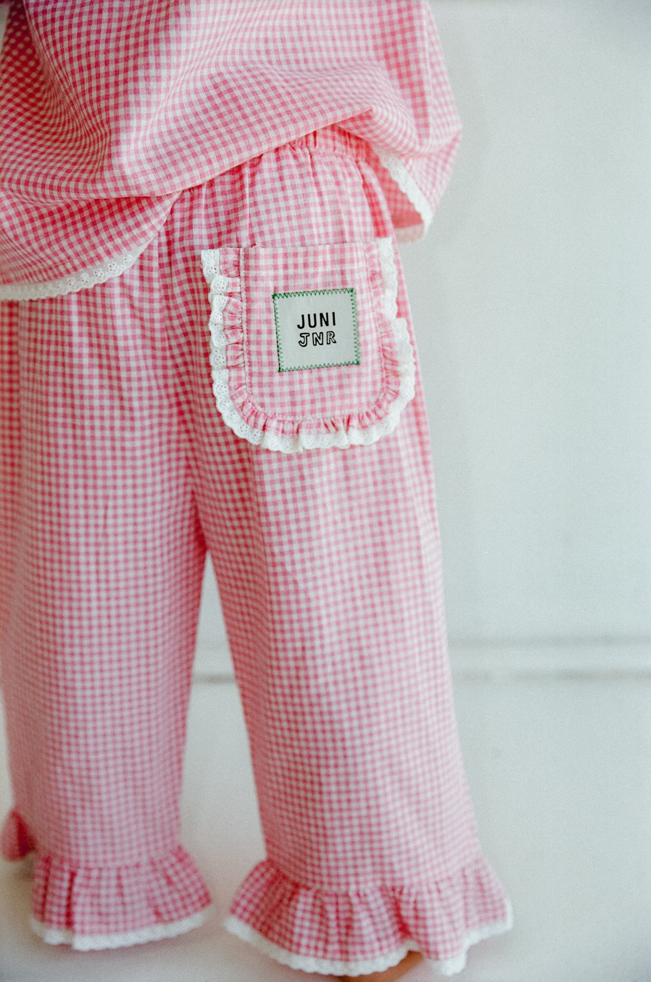 Dora Pant - Strawberry Gingham