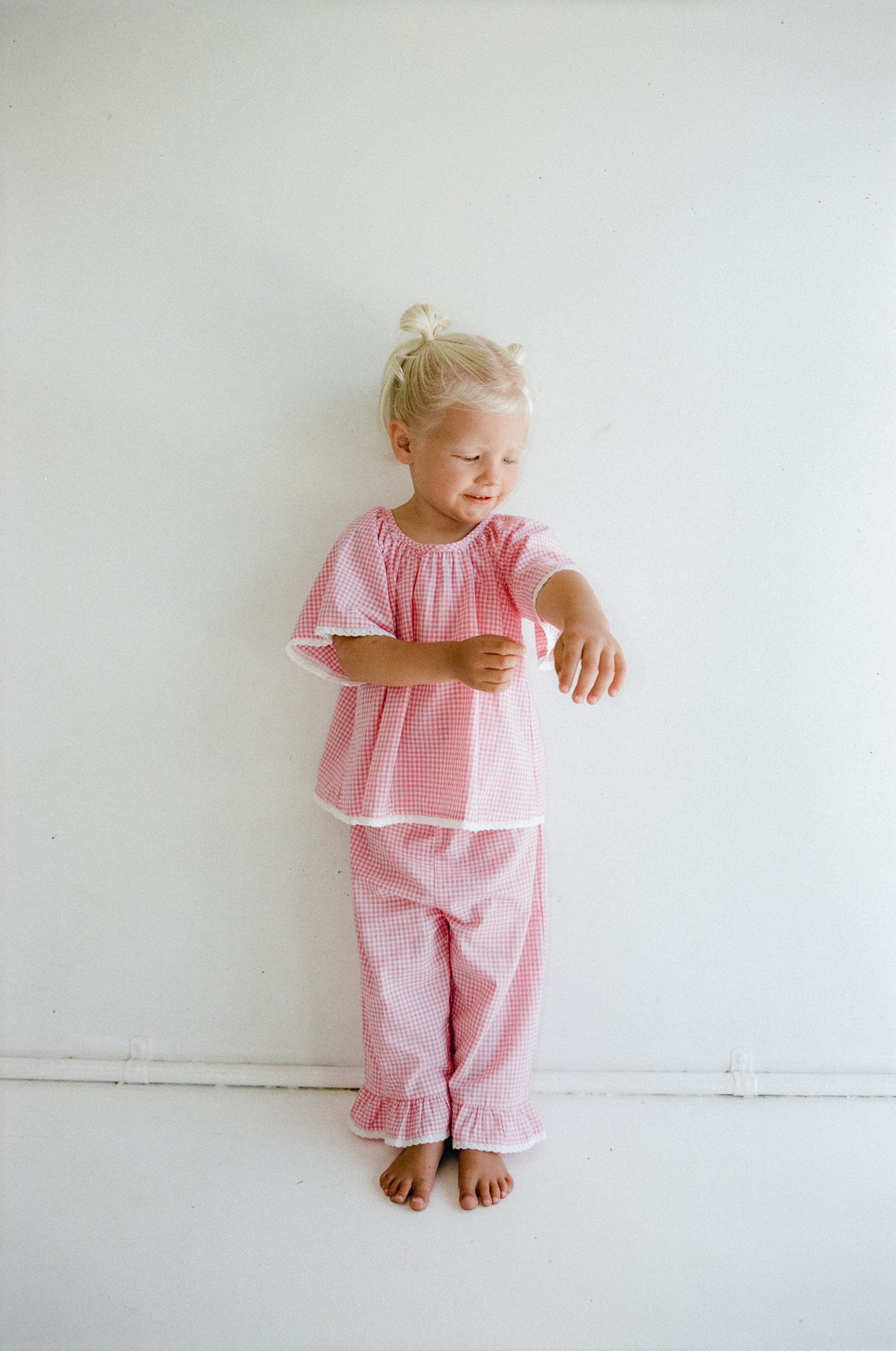 Dora Pant - Strawberry Gingham