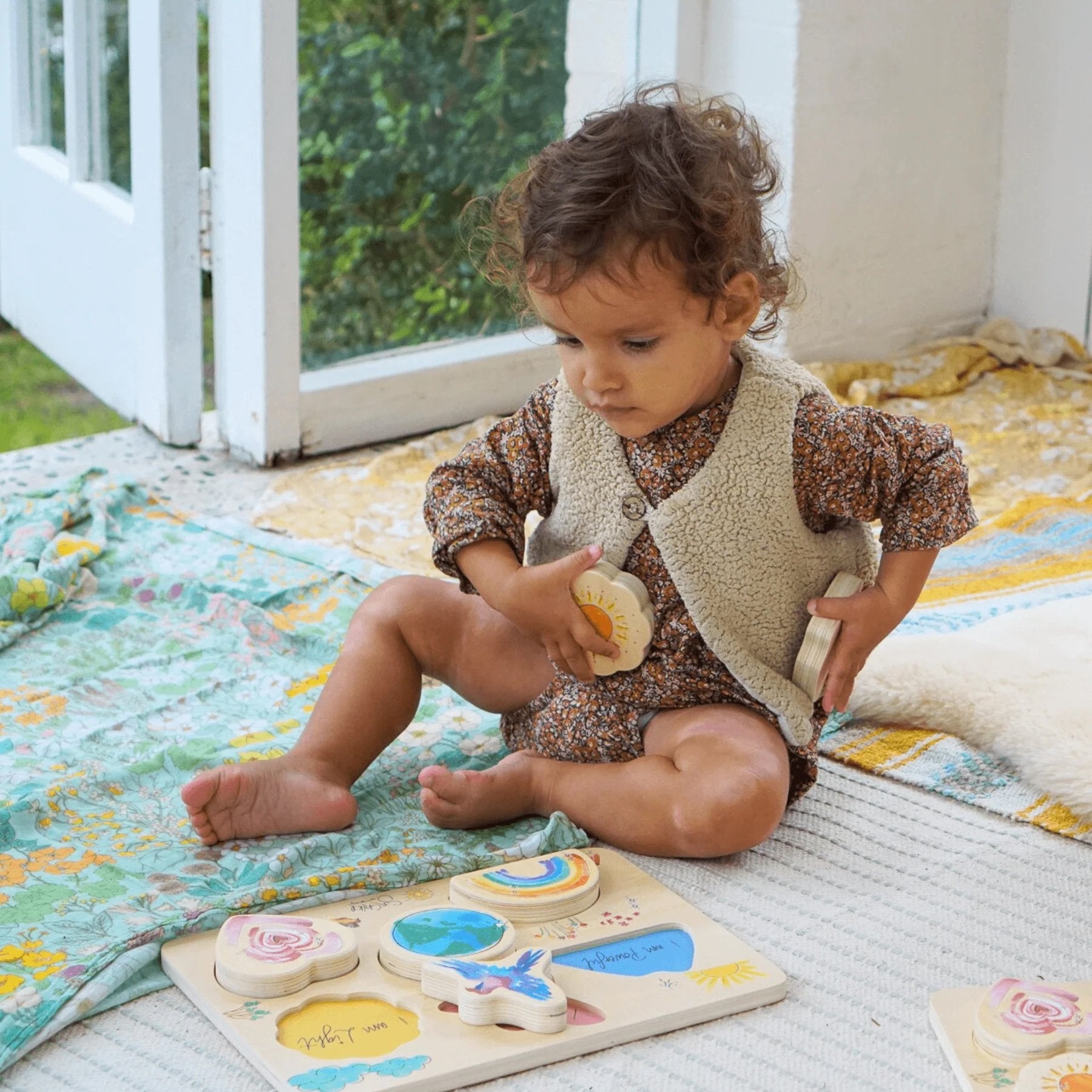 SunChild ~ Affirmation Wooden Puzzle, 6 pcs