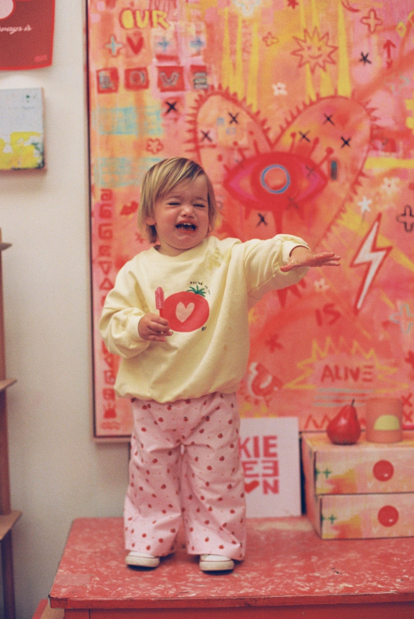 Sunday Siblings ~ Fruit Loop Sweater - Yellow