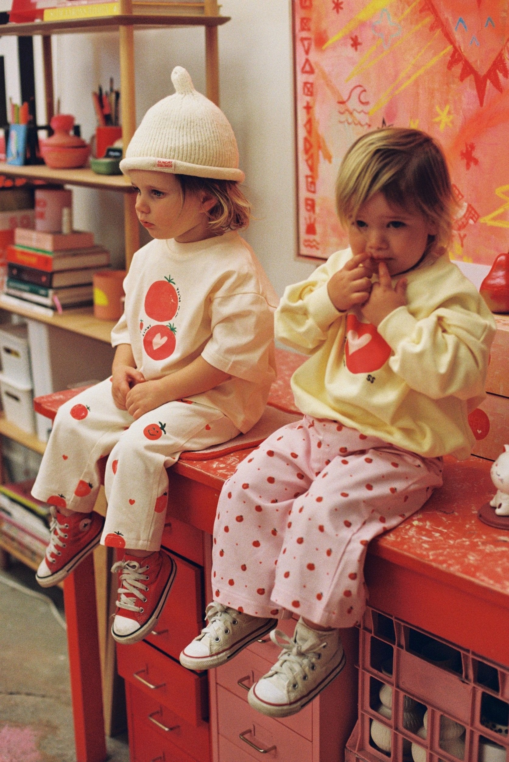 Sunday Siblings ~ Fruit Loop Sweater - Yellow
