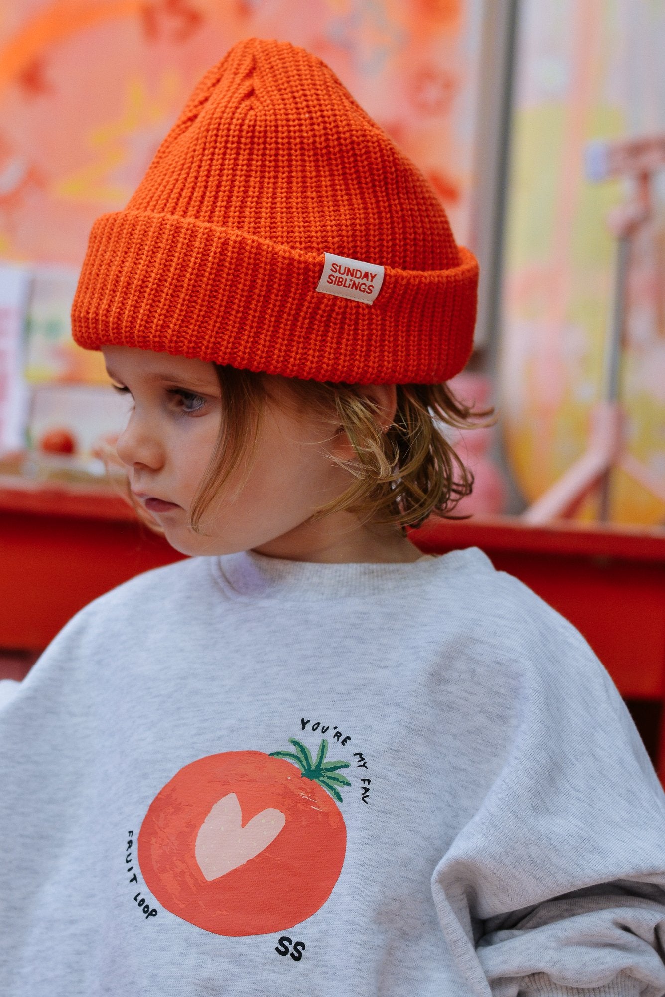 Sunday Siblings ~ Figo Beanie - Red