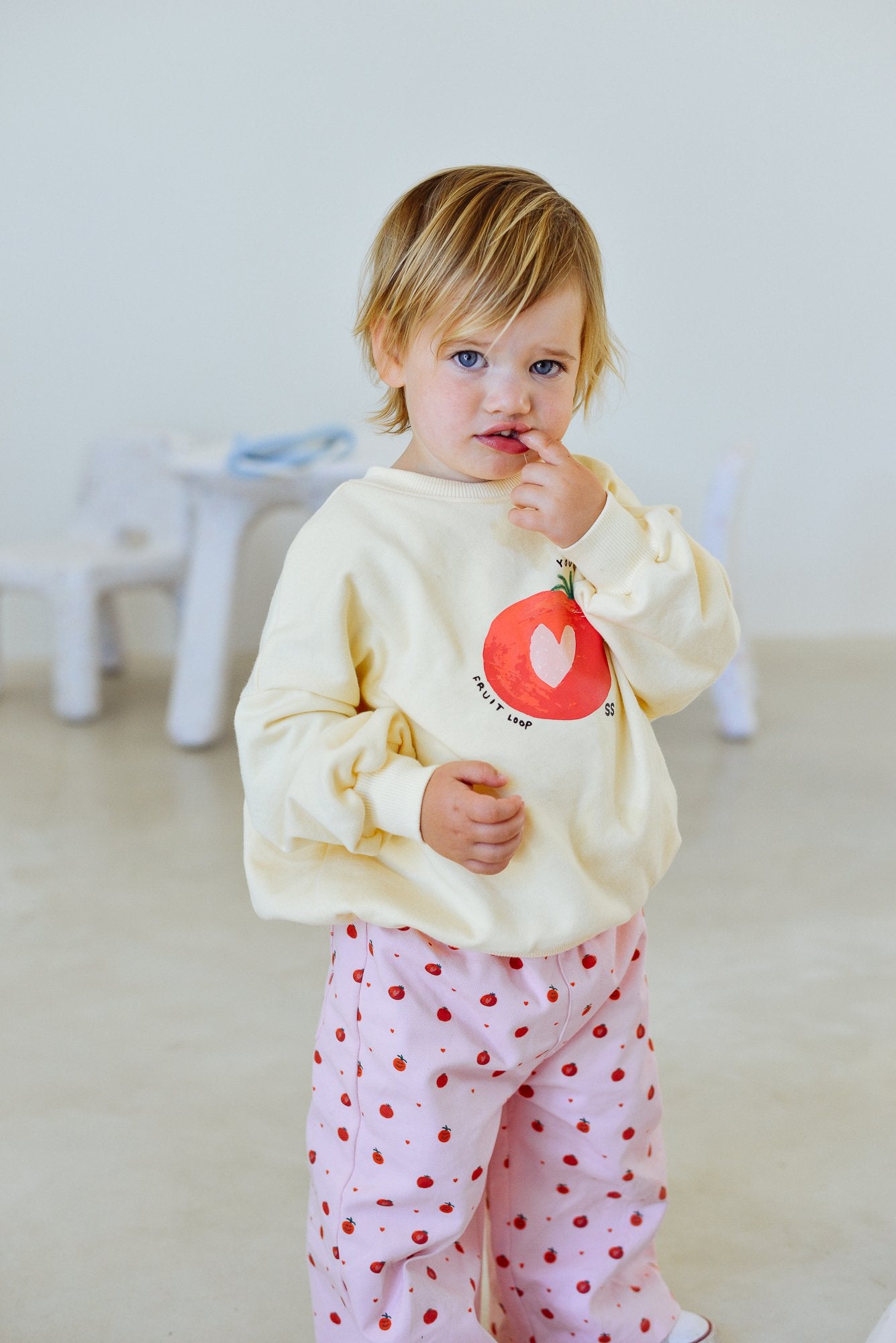 Sunday Siblings ~ Fruit Loop Sweater - Yellow