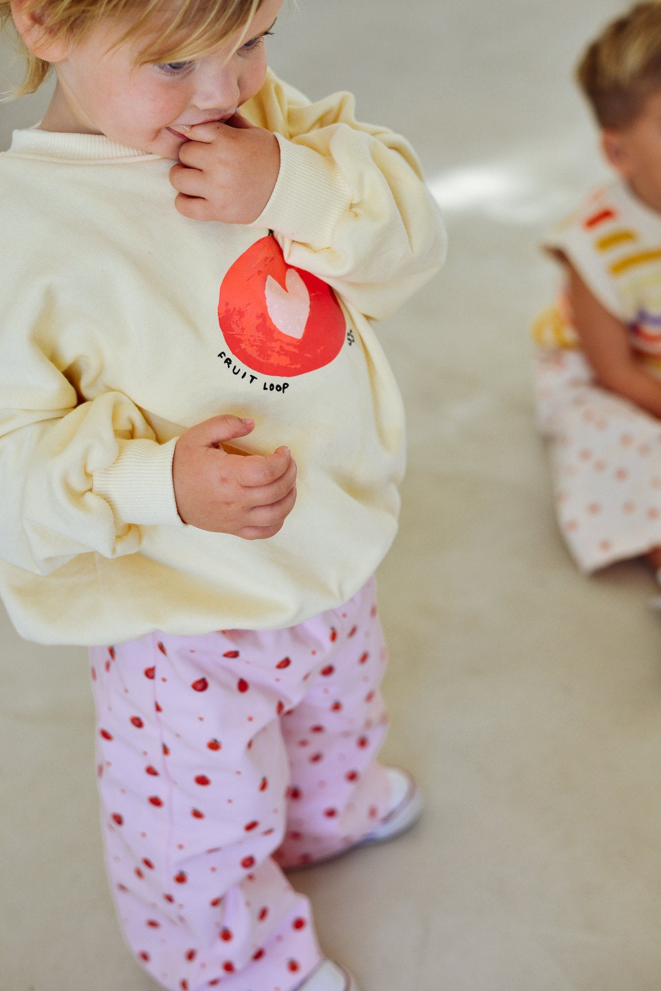 Sunday Siblings ~ Fruit Loop Sweater - Yellow