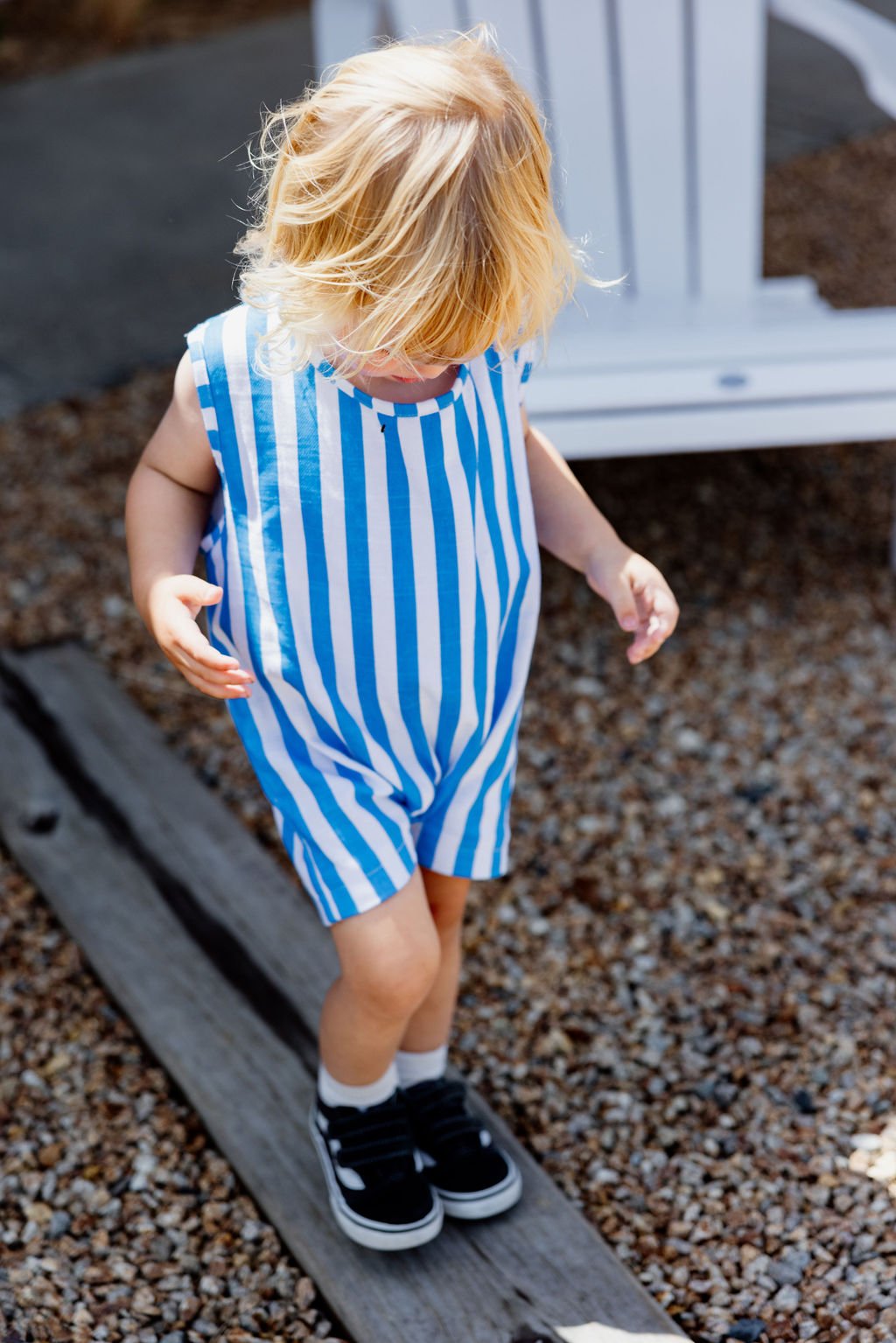 Sunday Siblings ~ Sonny Romper - Blue