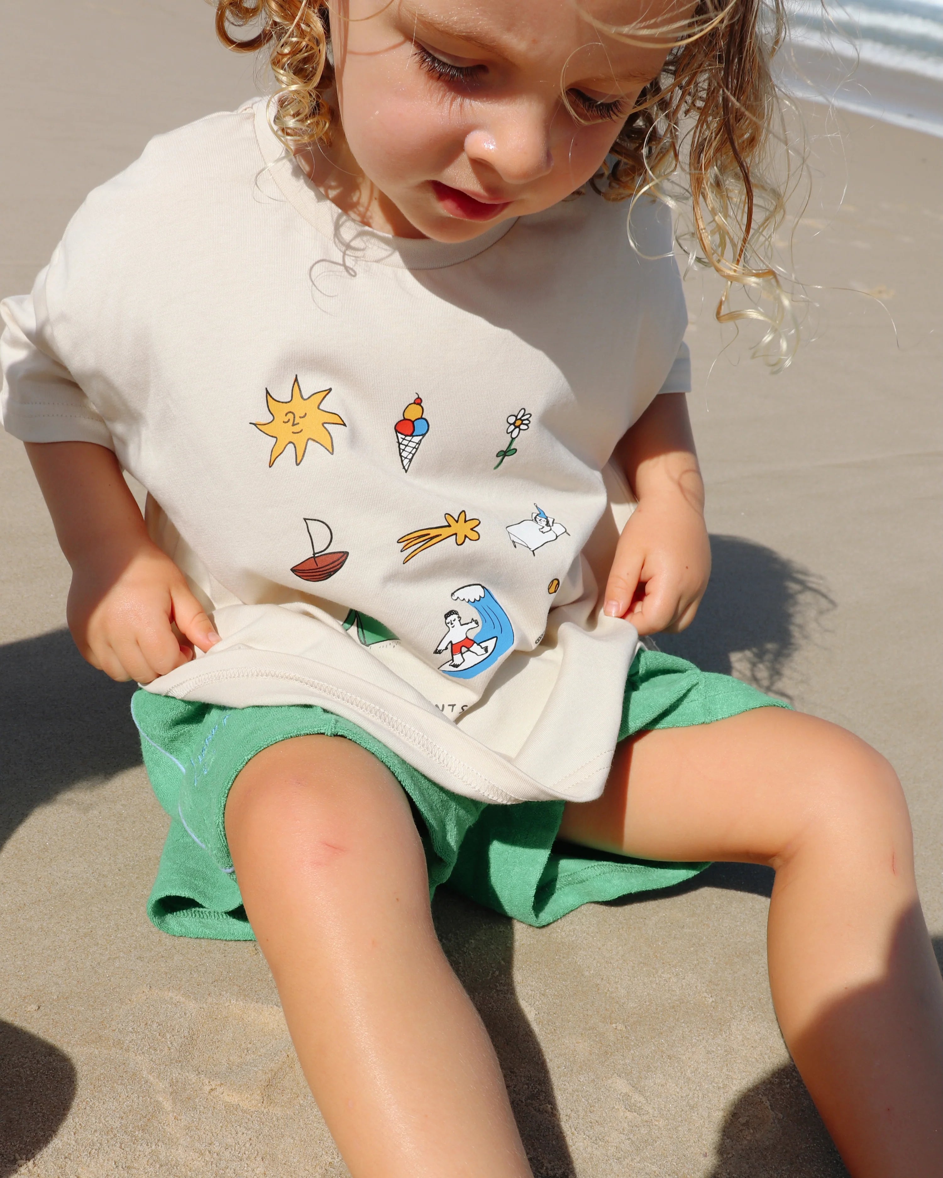 Summer Magic Tee - Cream