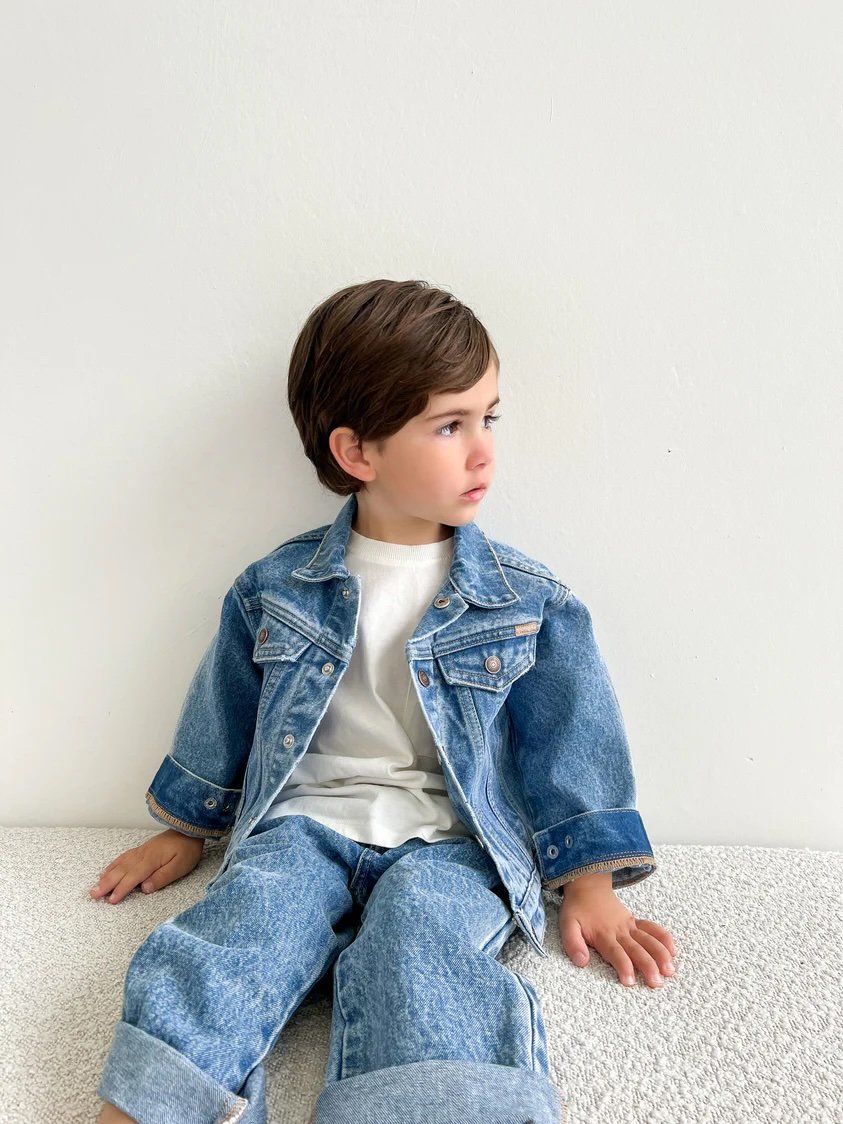 Twin Collective ~ Trucker Jacket - Thunder Blue