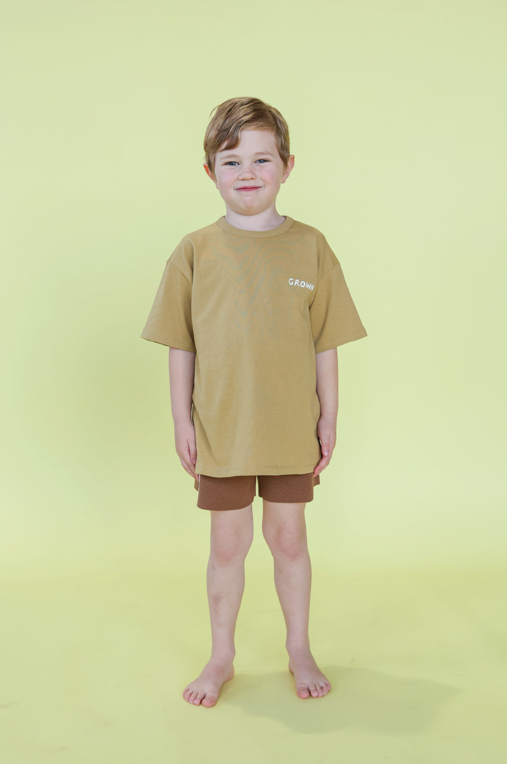 Organic Milano Knit Shorts - Brownie