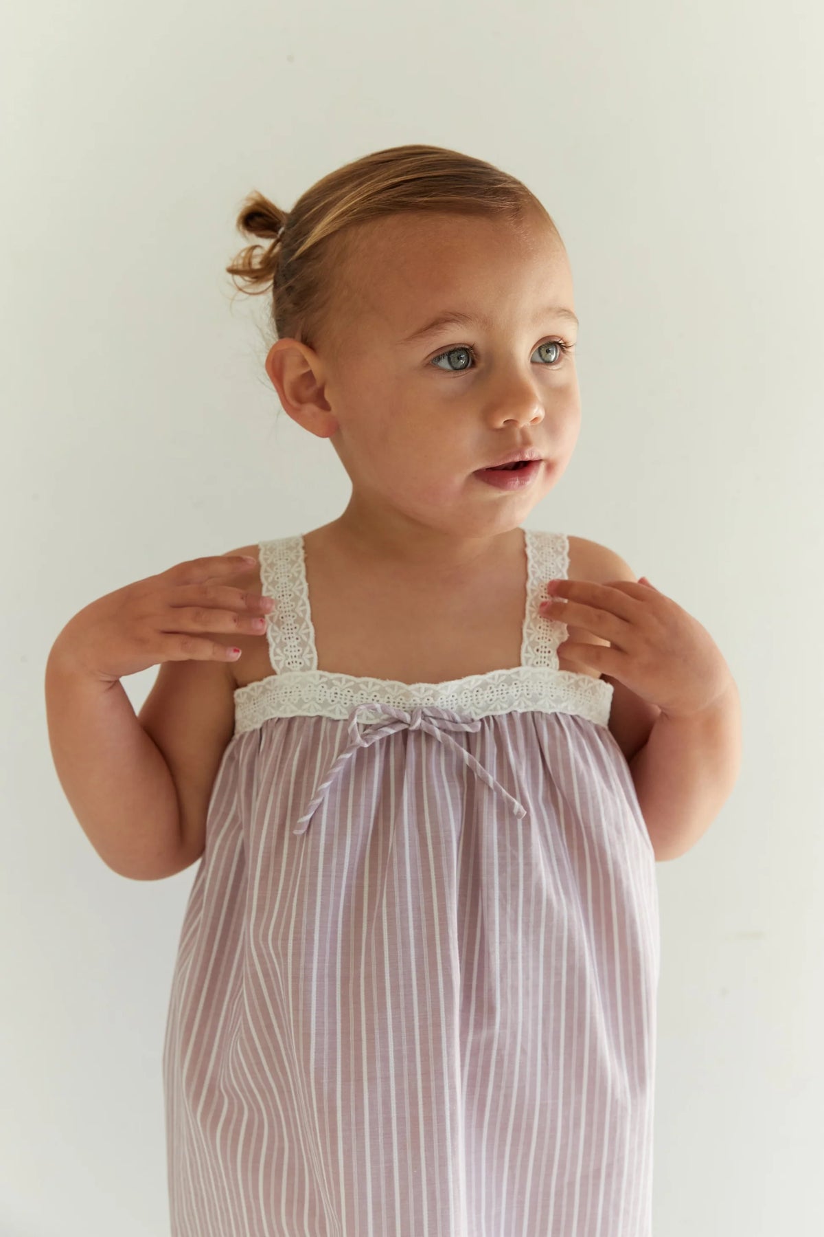 JNR Valerie Dress - Rosa Stripe