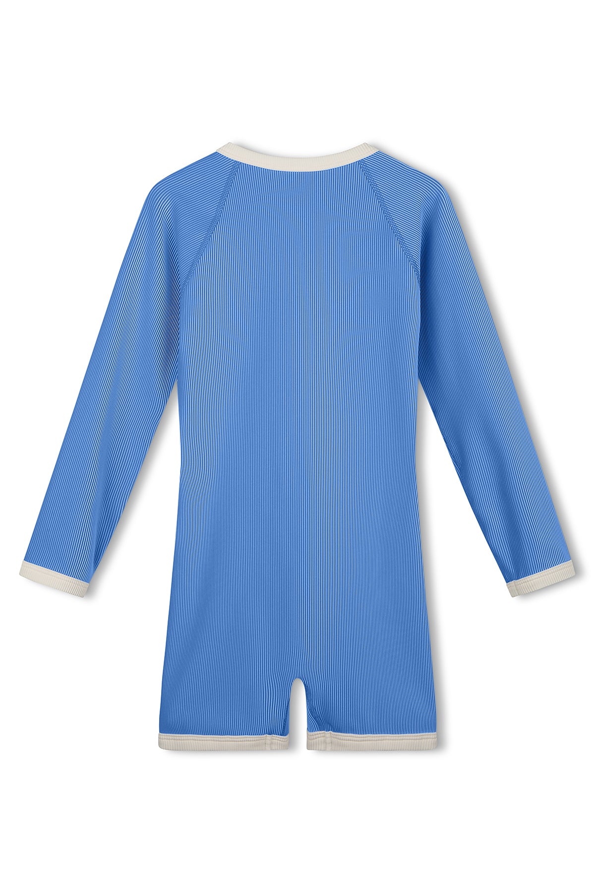 Mini Stripe Rib Surf Suit - Sky Bkue