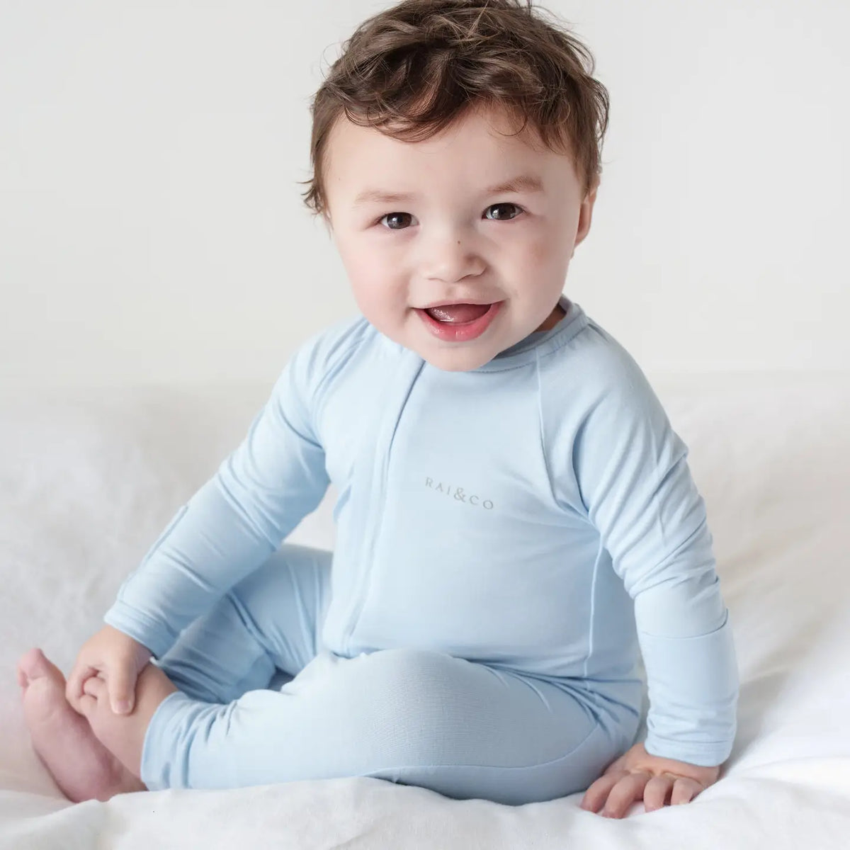 Lightweight Bamboo Onesie - Blue