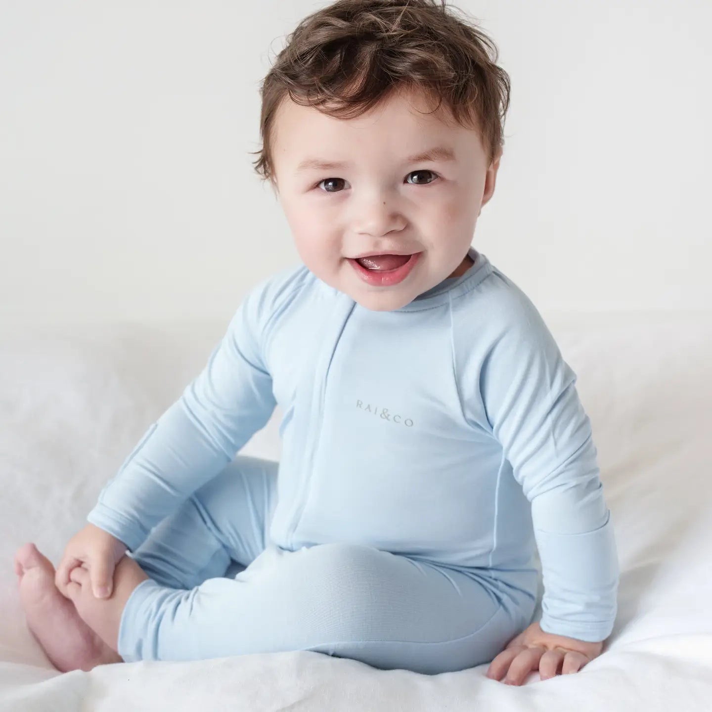 Lightweight Bamboo Onesie - Blue