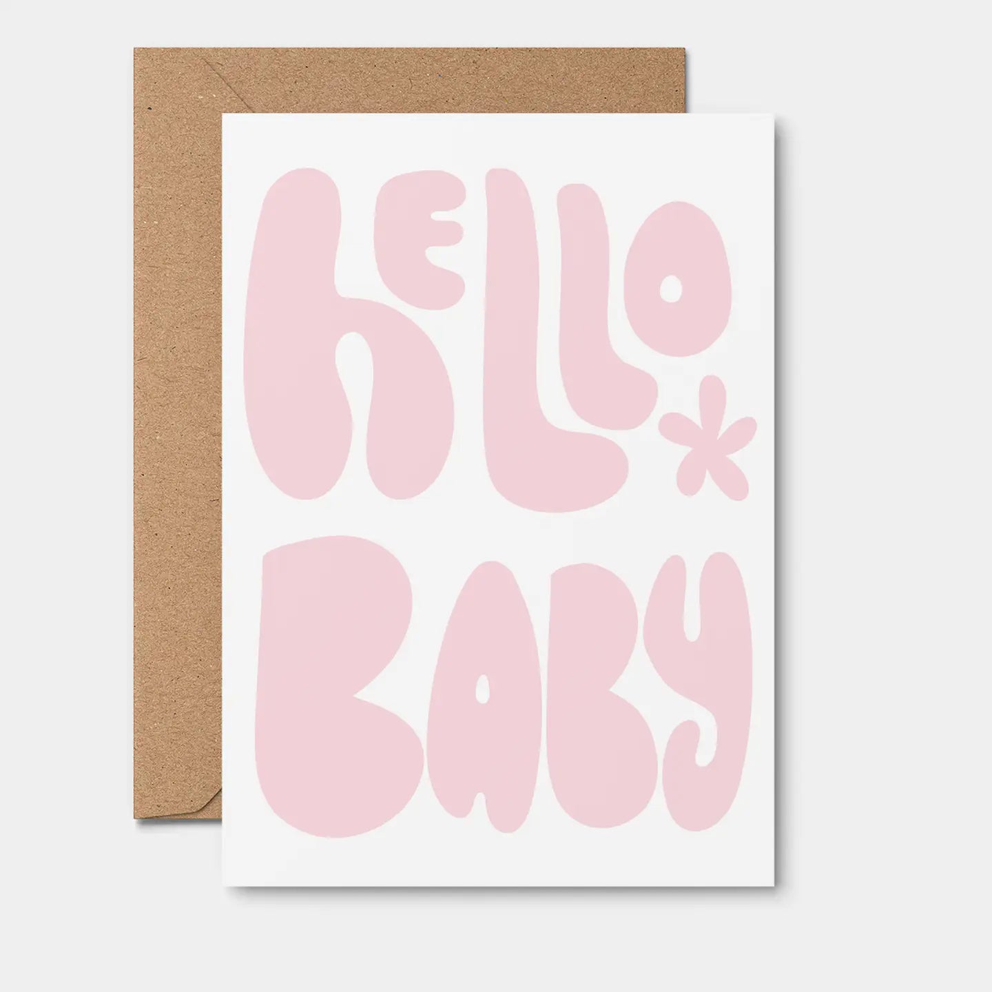 Hello Baby Card | Pink