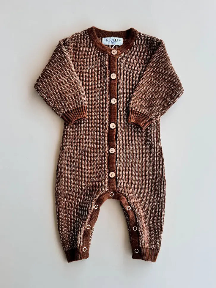 Chunky Full Romper | Chocolate