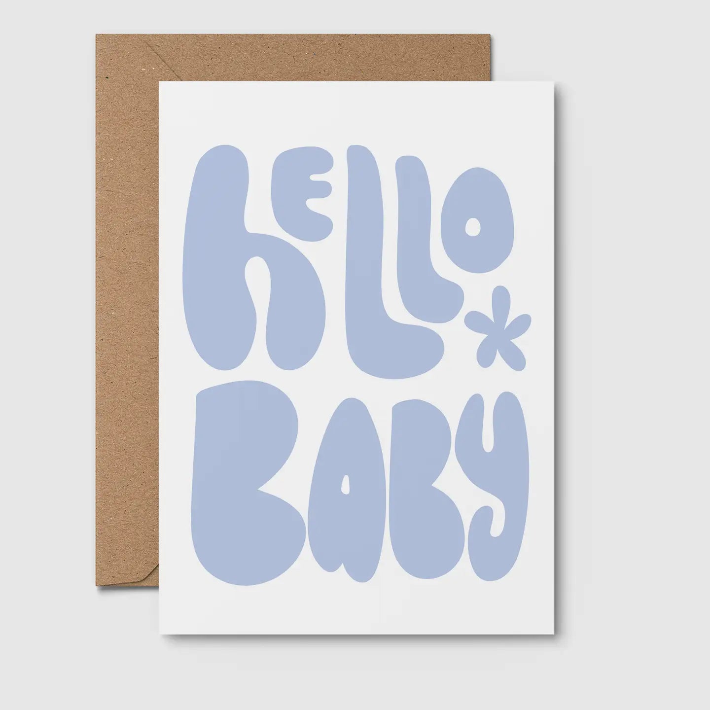Hello Baby Blue Card | Blue