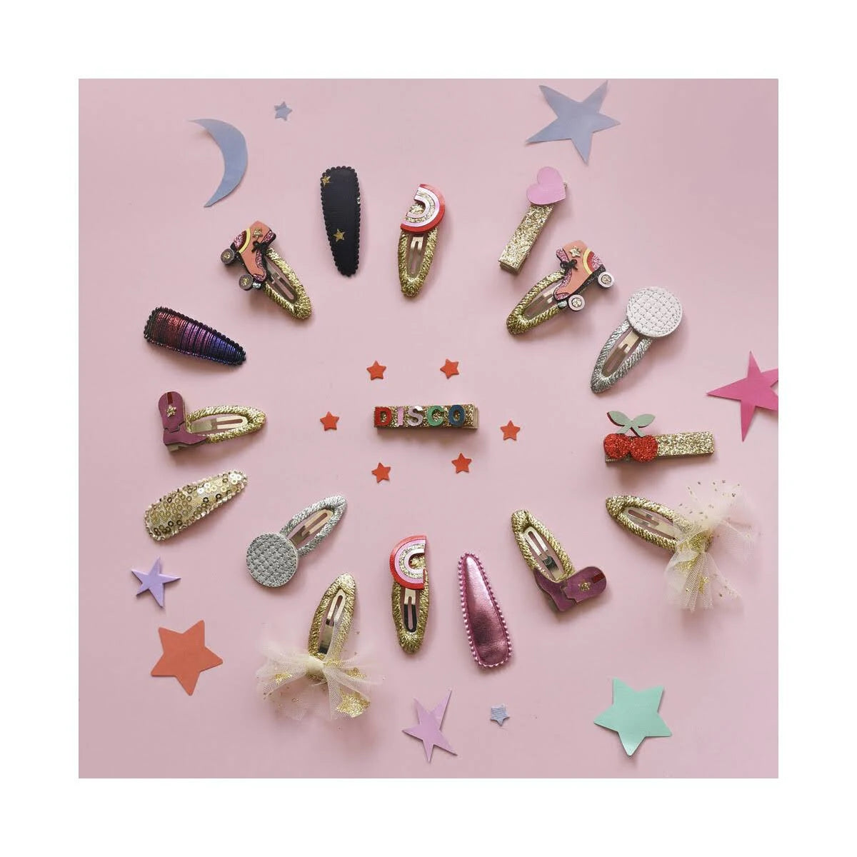 Disco Rainbow Clips