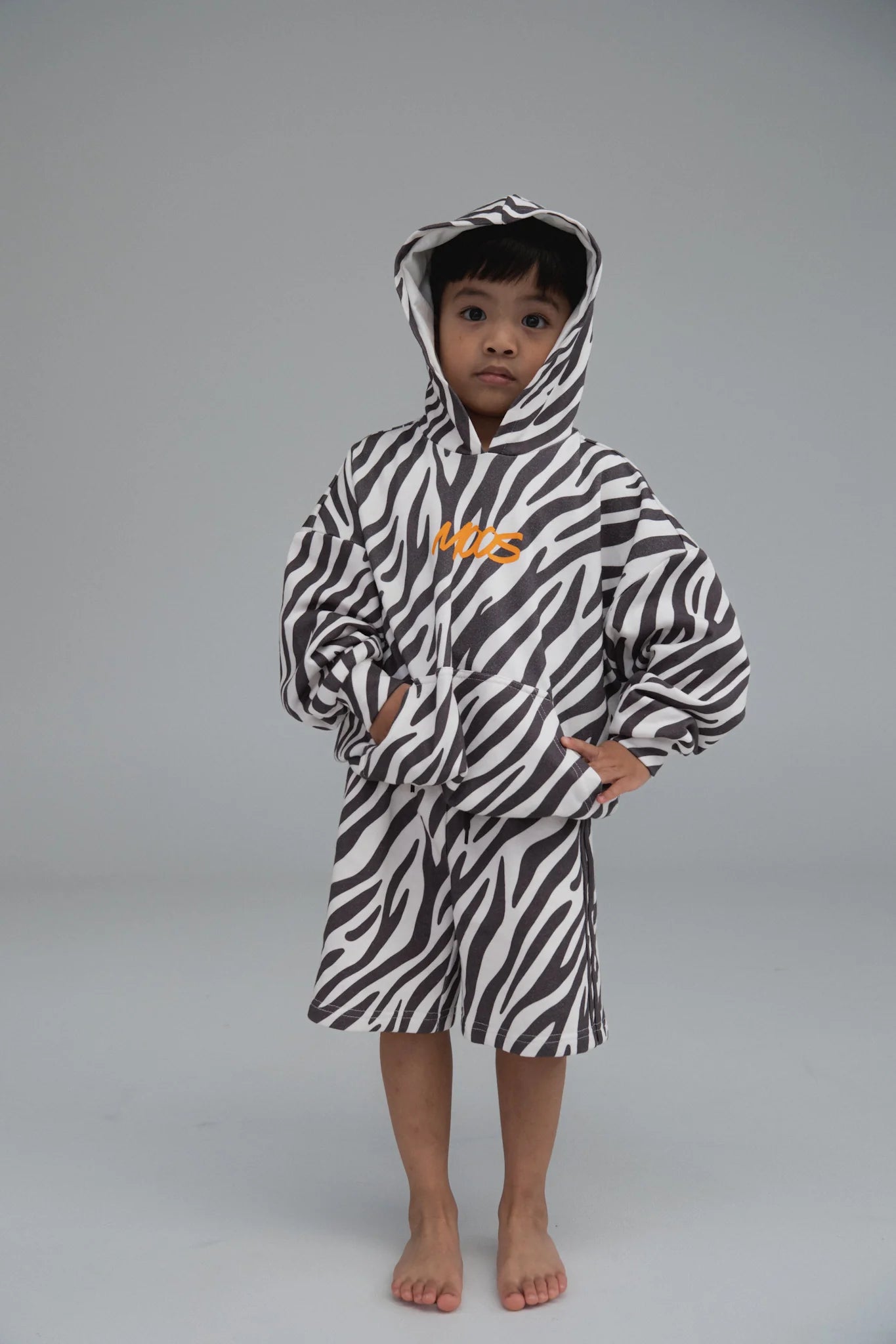Zebra Hoodie - Black
