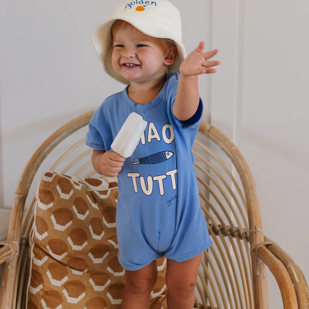 Ciao Tutti Pesci Playsuit Pool Blue