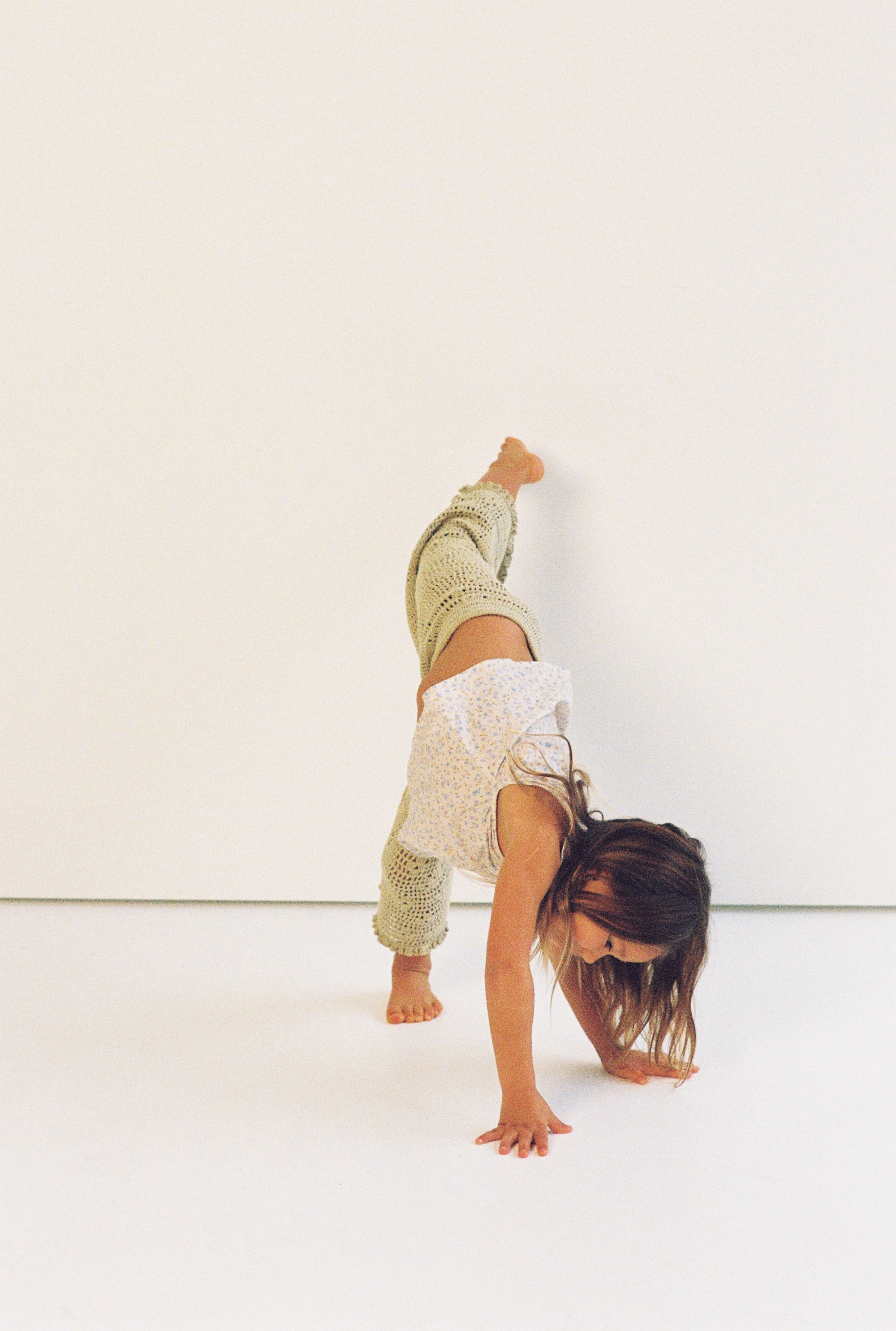 Filet Crochet Pants | Moss