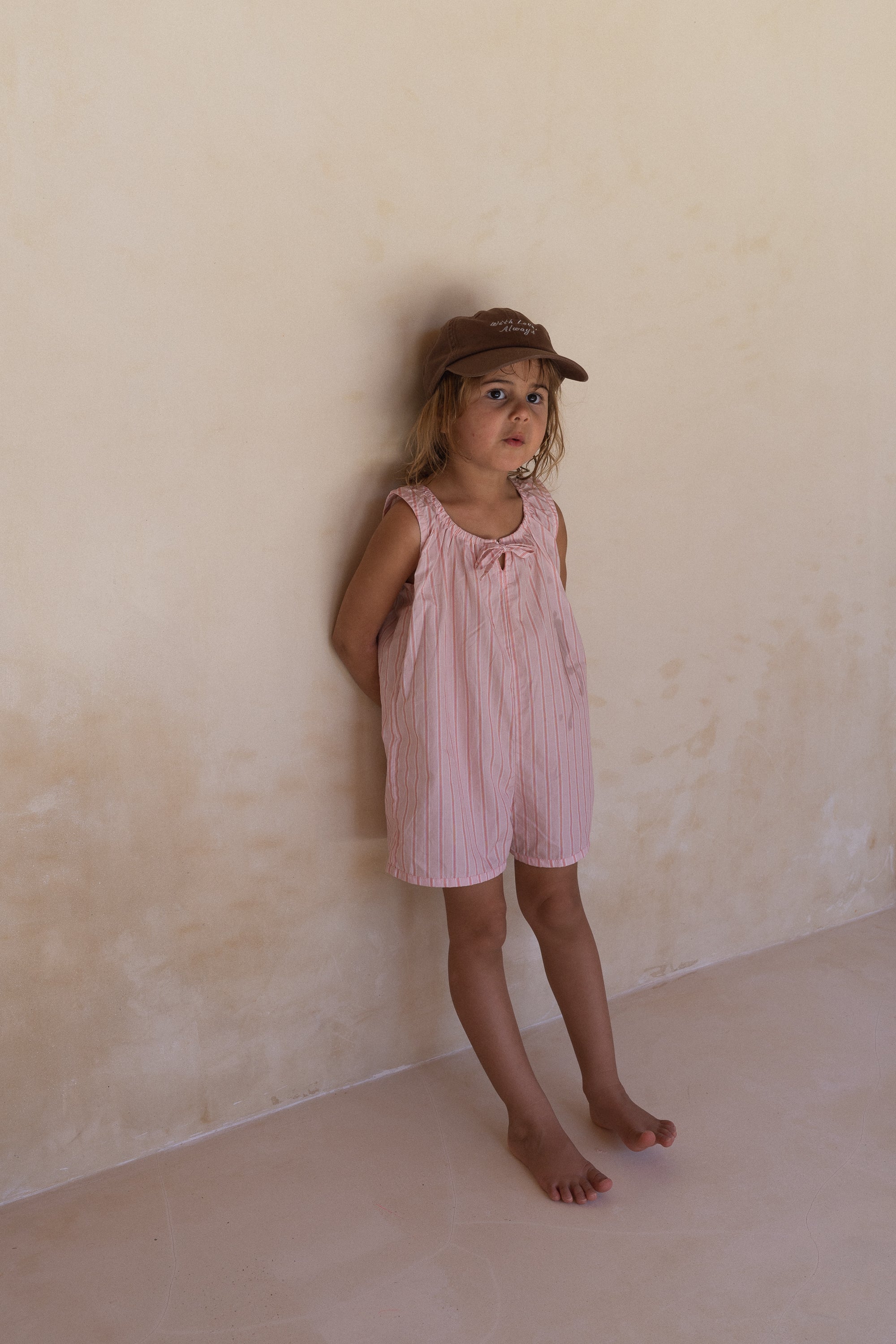 Sadie Overalls | Pink Stripe